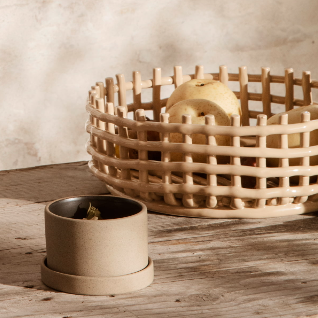Handmade wicker basket