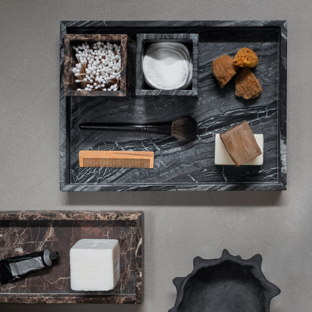 Decorative marble tray