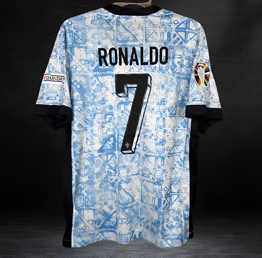 Portugal 2024 Away Soccer Jersey RONALDO #7 Men’s