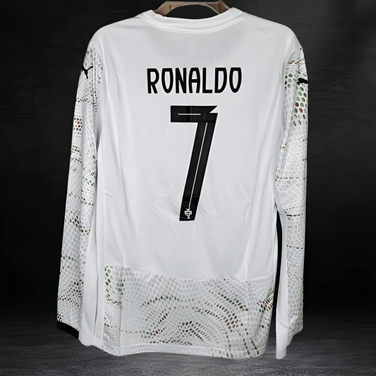 Portugal 2025 Away Long Sleeve Soccer Jersey RONALDO #7 Men’s