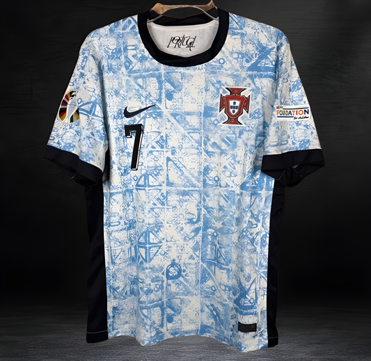 Portugal 2024 Away Soccer Jersey RONALDO #7 Men’s