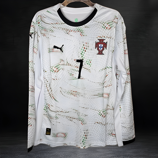 Portugal 2025 Away Long Sleeve Soccer Jersey RONALDO #7 Men’s