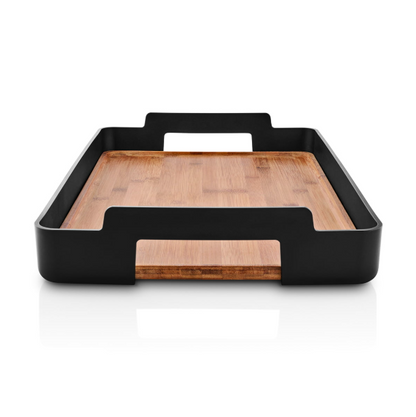 Serving tray with oak wood