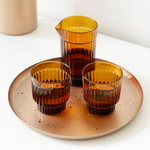 Stylish tray made of metal