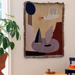 Cotton wall blanket with bird design