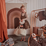 Tapestry in the colors of the rainbow