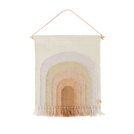 Tapestry in the colors of the rainbow