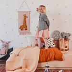 Children's tapestry with animal motif, lion