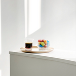 Stylish tray made of metal