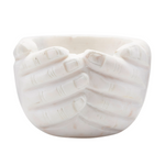 Marble bowl with hand motifs