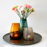 Stylish tray made of metal