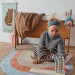 Children's tapestry with animal motif, lion