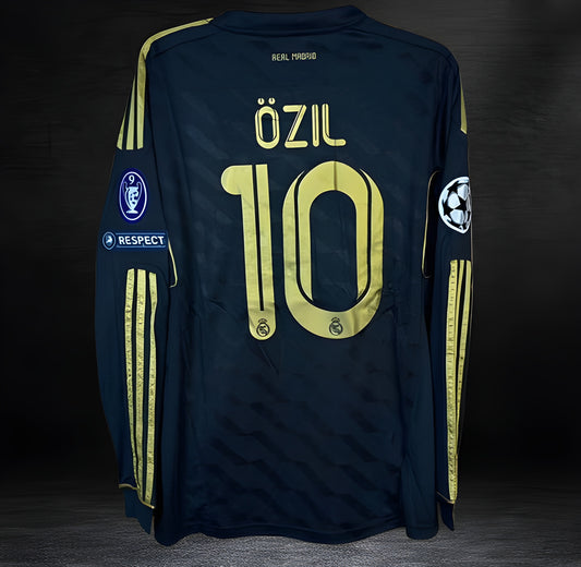 Real Madrid 2011-12 Away Long Sleeve Soccer Jersey OZIL #10 Men’s