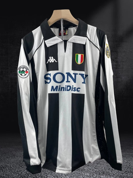 Del Piero #10 Juventus 1997 Home Serie A Vintage Long Sleeve Jersey